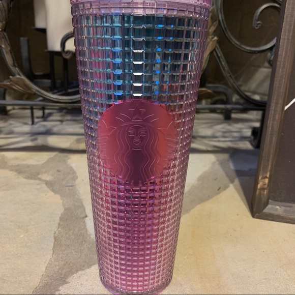 Summer 2021 Starbucks Ombre Grid Venti Tumbler Cup - Picture 3 of 6